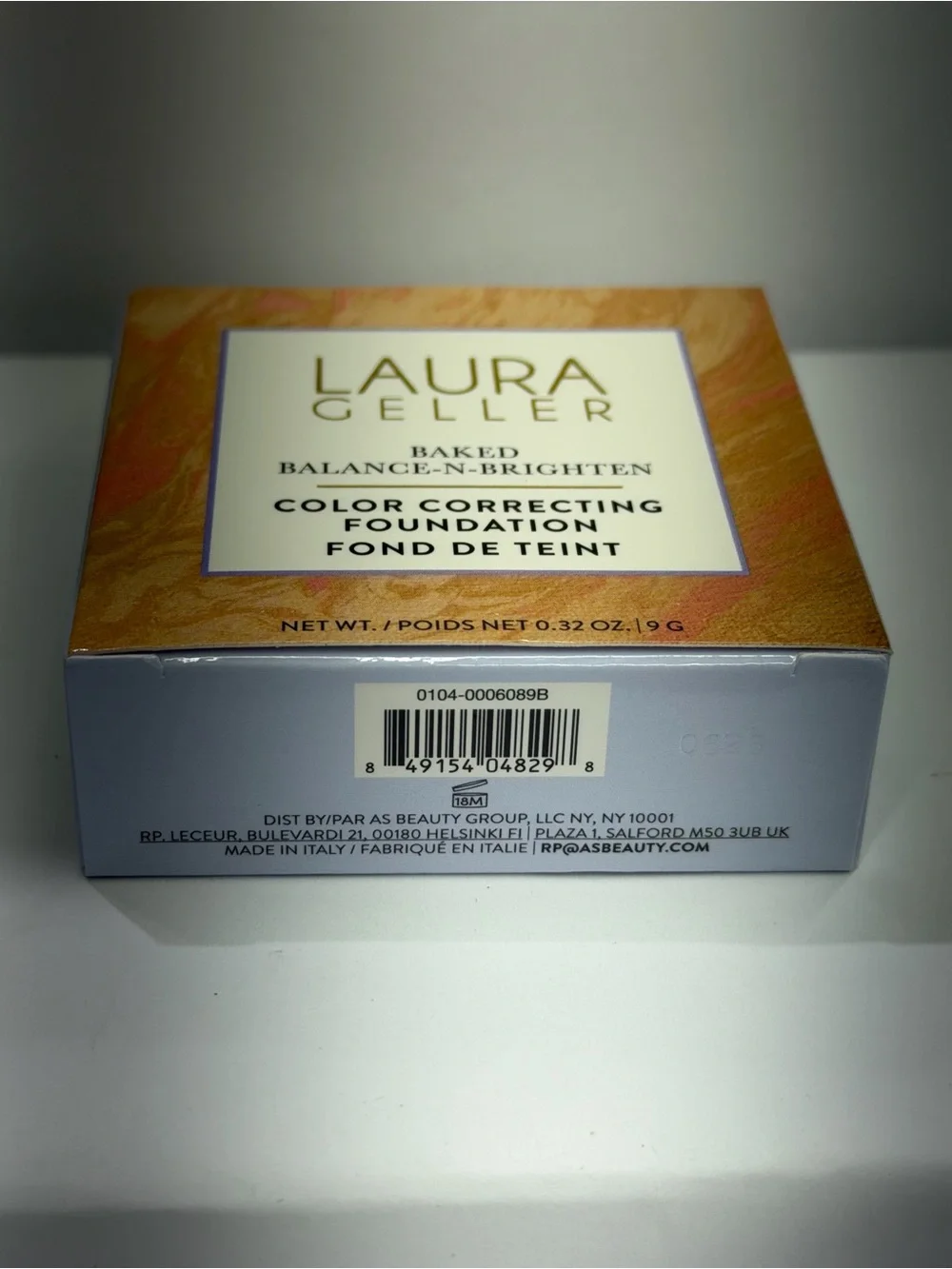 Laura Geller Baked Balance-N-Brighten Foundation Porcelain 0.32 oz 9g NIB